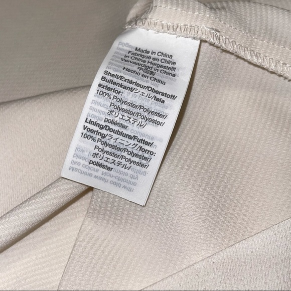 JCREW Ivory Hammered Satin Top size 2 - Picture 4 of 5